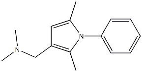 N,N-Dimethyl-1-(phenyl)-2,5-dimethyl-1H-pyrrole-3-methanamine 结构式