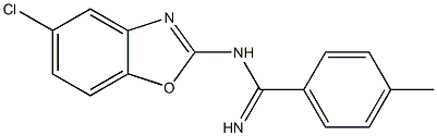 N1-(5-Chlorobenzoxazol-2-yl)-4-methylbenzamidine 结构式