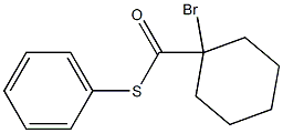 1-Bromocyclohexane-1-carbothioic acid S-phenyl ester 结构式