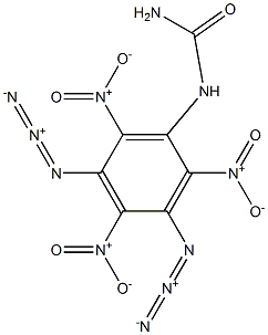 N-(3,5-Diazido-2,4,6-trinitrophenyl)urea 结构式