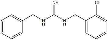 1-Benzyl-3-(o-chlorobenzyl)guanidine 结构式