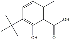 3-tert-Butyl-6-methyl-2-hydroxybenzoic acid 结构式
