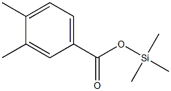3,4-Dimethylbenzoic acid trimethylsilyl ester 结构式