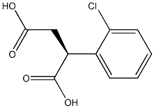 [S,(+)]-(o-Chlorophenyl)succinic acid 结构式