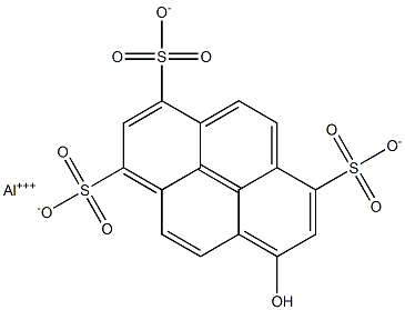 8-Hydroxy-1,3,6-pyrenetrisulfonic acid aluminum salt 结构式