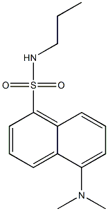 N-Propyl-5-(dimethylamino)naphthalene-1-sulfonamide 结构式