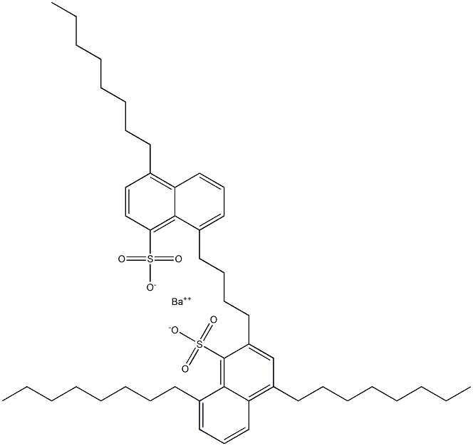Bis(4,8-dioctyl-1-naphthalenesulfonic acid)barium salt 结构式