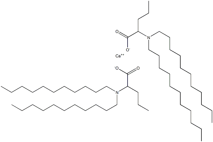 Bis[2-(diundecylamino)valeric acid]calcium salt 结构式