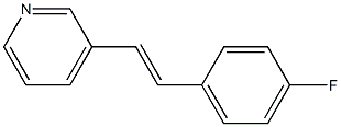 3-(4-Fluorostyryl)pyridine 结构式