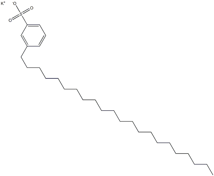 3-Docosylbenzenesulfonic acid potassium salt 结构式