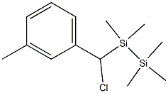 1-[(3-Methylphenyl)chloromethyl]-1,1,2,2,2-pentamethyldisilane 结构式