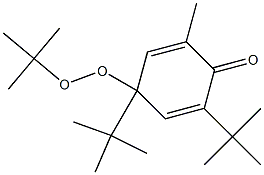 4-(1,1-Dimethylethylperoxy)-2,4-di(1,1-dimethylethyl)-6-methyl-2,5-cyclohexadien-1-one 结构式