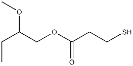 3-Mercaptopropionic acid 2-methoxybutyl ester 结构式