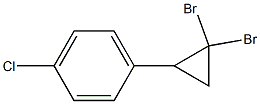 1-(4-Chlorophenyl)-2,2-dibromocyclopropane 结构式