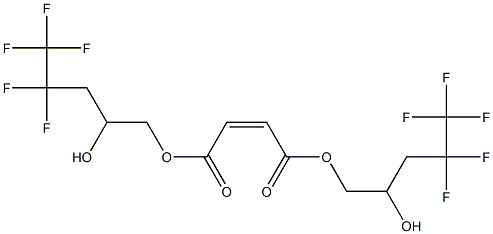 Maleic acid bis(4,4,5,5,5-pentafluoro-2-hydroxypentyl) ester 结构式