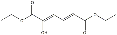 2-Hydroxy-2,4-hexadienedioic acid diethyl ester 结构式