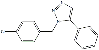 1-(4-Chlorobenzyl)-5-phenyl-1H-1,2,3-triazole 结构式