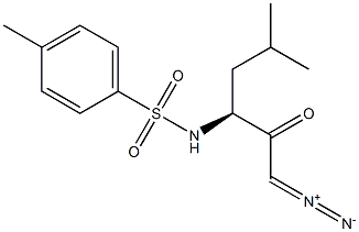 N-[(S)-1-(Diazoacetyl)-3-methylbutyl]-4-methylbenzenesulfonamide 结构式