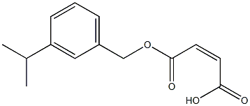 Maleic acid hydrogen 1-(m-isopropylbenzyl) ester 结构式