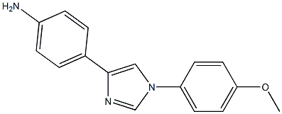 4-[1-[4-Methoxyphenyl]-1H-imidazol-4-yl]aniline 结构式