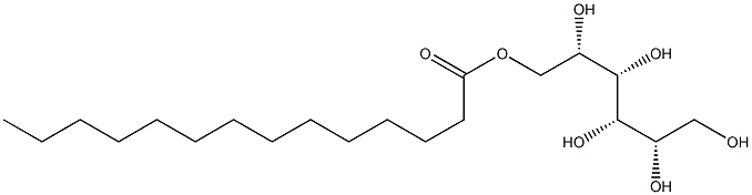 L-Mannitol 6-tetradecanoate 结构式