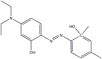 2',4'-Dimethyl-4-diethylaminoazobenzen-2-ol 结构式