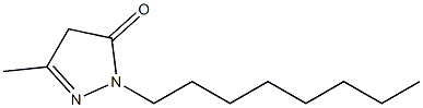 1-Octyl-3-methyl-1H-pyrazol-5(4H)-one 结构式