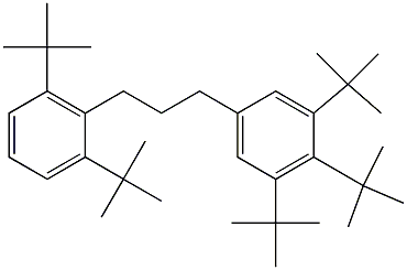 1-(3,4,5-Tri-tert-butylphenyl)-3-(2,6-di-tert-butylphenyl)propane 结构式