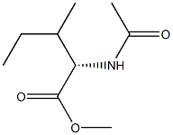 (2S)-2-(Acetylamino)-3-methylpentanoic acid methyl ester 结构式