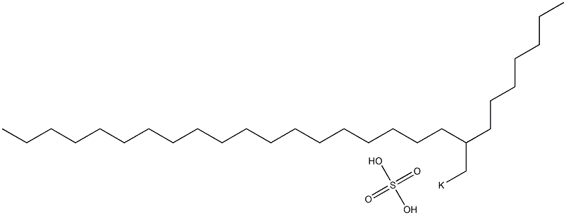 Sulfuric acid 2-heptylhenicosyl=potassium salt 结构式