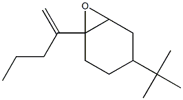2-[(1,2-Epoxy-4-tert-butylcyclohexan)-1-yl]-1-pentene 结构式