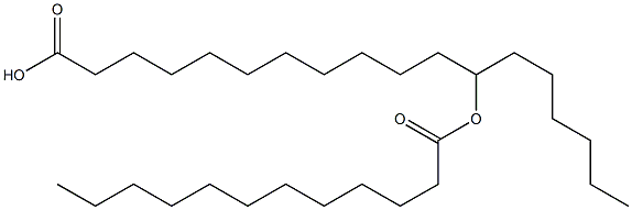 12-Lauroyloxyoctadecanoic acid 结构式