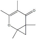 1,3,4,6-Tetramethyl-2-oxabicyclo[4.1.0]hept-3-en-5-one 结构式