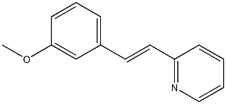 2-(3-Methoxystyryl)pyridine 结构式