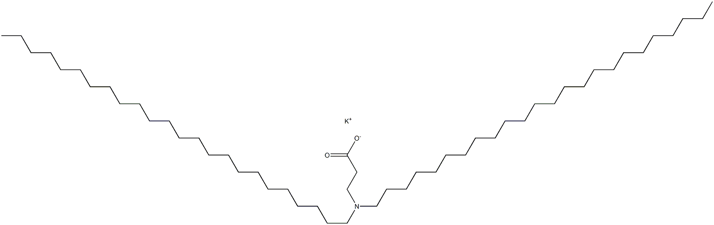 3-(Ditetracosylamino)propanoic acid potassium salt 结构式