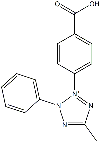 3-(p-Carboxyphenyl)-5-methyl-2-phenyl-2H-tetrazole-3-ium 结构式