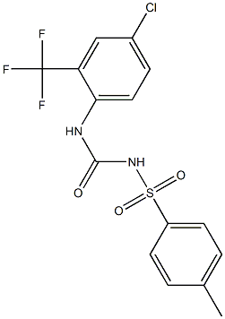 1-(4-Chloro-2-trifluoromethylphenyl)-3-(4-methylphenylsulfonyl)urea 结构式