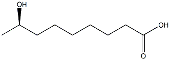 [R,(-)]-8-Hydroxynonanoic acid 结构式