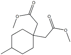 4-Methyl-1,1-cyclohexanediacetic acid dimethyl ester 结构式