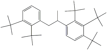 2-(2,3,4-Tri-tert-butylphenyl)-1-(2,3-di-tert-butylphenyl)propane 结构式