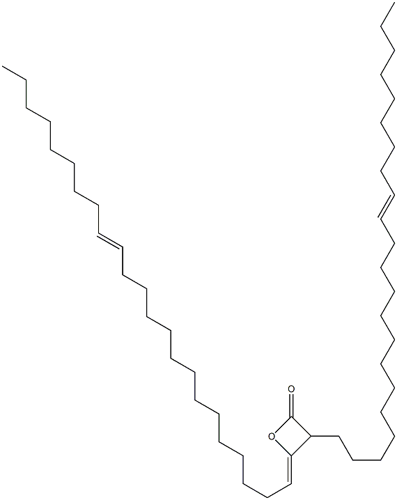 3-(13-Docosenyl)-4-(14-tricosen-1-ylidene)oxetan-2-one 结构式