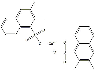 Bis(2,3-dimethyl-1-naphthalenesulfonic acid)calcium salt 结构式