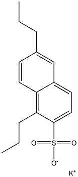 1,6-Dipropyl-2-naphthalenesulfonic acid potassium salt 结构式