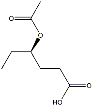 (4R)-4-Acetoxyhexanoic acid 结构式