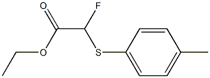 (p-Methylphenylthio)fluoroacetic acid ethyl ester 结构式