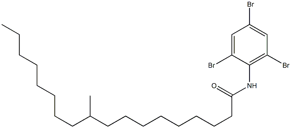 N-(2,4,6-Tribromophenyl)-10-methyloctadecanamide 结构式