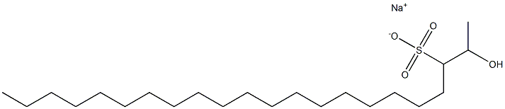 2-Hydroxydocosane-3-sulfonic acid sodium salt 结构式