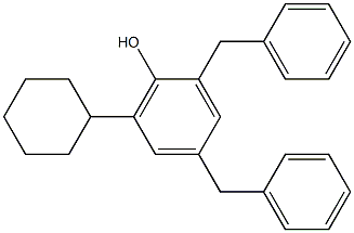2,4-Dibenzyl-6-cyclohexylphenol 结构式