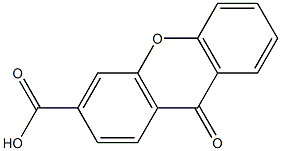 9-Oxo-9H-xanthene-3-carboxylic acid 结构式