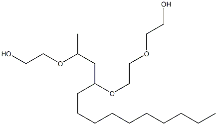 7-Decyl-9-methyl-3,6,10-trioxa-1,12-dodecanediol 结构式